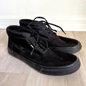 Sperry High-Top Canvas Black Sneakers Men's-Size 10
